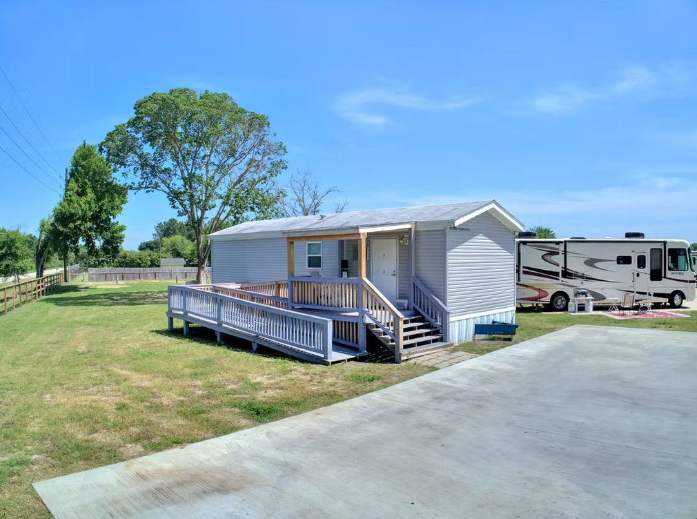 Park grounds with RV sites and open space